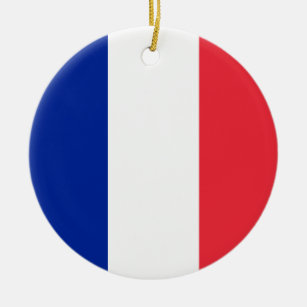 France Flag Ceramic Ornament