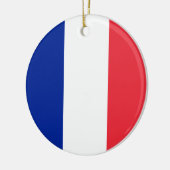 France Flag Ceramic Ornament (Left)