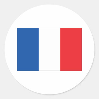 France Flag Classic Round Sticker