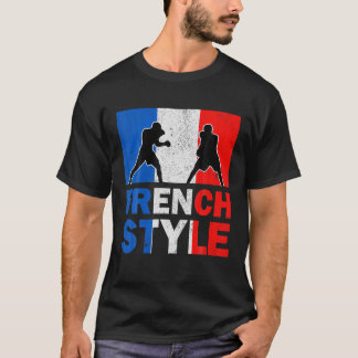 France Flag French Boxing Club Vintage T-Shirt