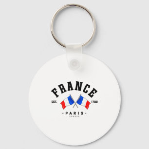France Flag French Gift France Friend France Paris Keychain