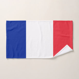 France flag hand towel