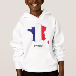 France Flag in Map Souvenir Design