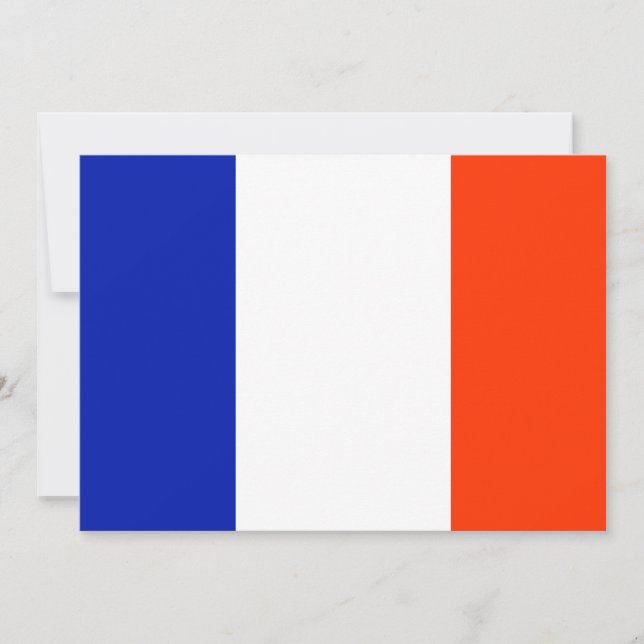 france flag invitation (Front)