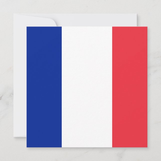 France Flag Invitation (Front)