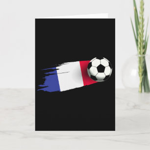 France Flag Jersey French Soccer Team French _1  Card