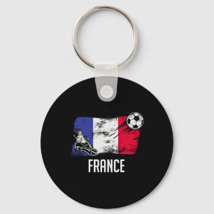 France Flag Jersey French Soccer Team French Keychain
