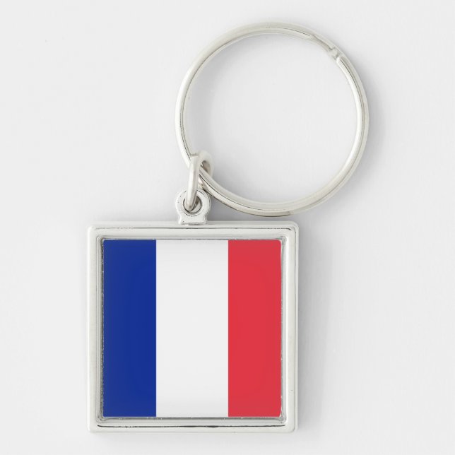 France Flag Keychain (Front)
