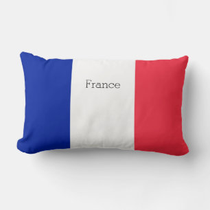 France Flag Lumbar Pillow