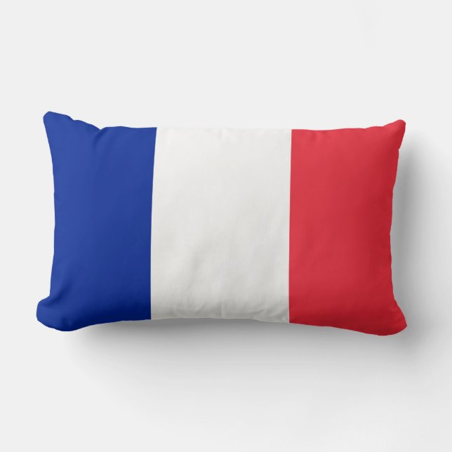 France Flag Lumbar Pillow (Front)