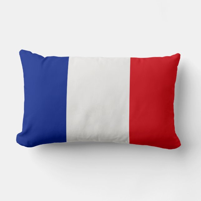 France Flag Lumbar Pillow (Front)