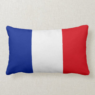 France Flag Lumbar Pillow