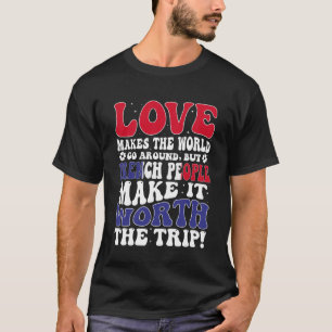 France Flag Men & Women Cute Til French T-Shirt