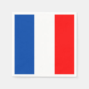 France flag napkin
