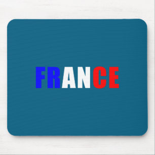 France Flag Outfit French Jersey Design Mouse Pad