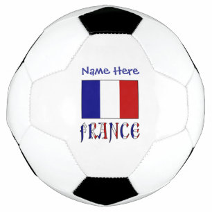 France Flag Personalized Soccer Ball