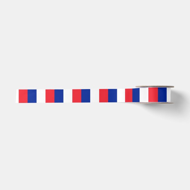 France Flag Satin Ribbon (Front)