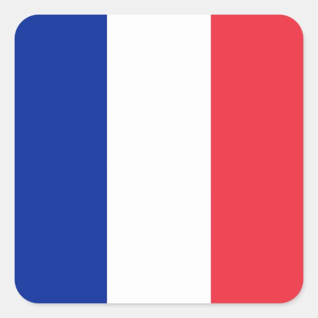 France Flag Square Sticker (Front)