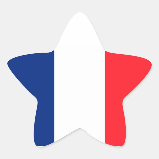 France flag star stickers (Front)