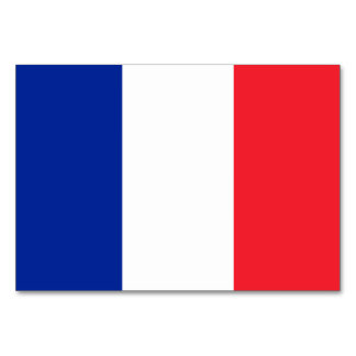 France Flag Table Number