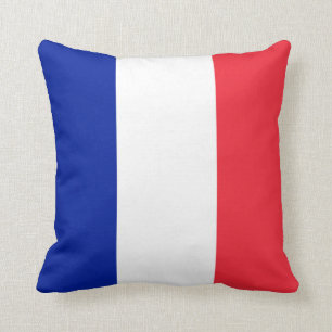 France Flag Throw Pillow
