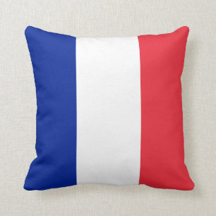 France Flag Throw Pillow