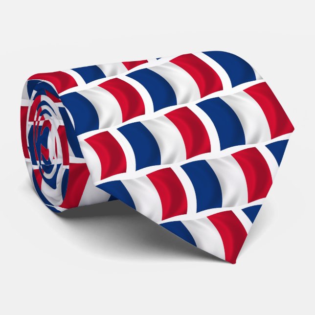 France Flag Tie (Rolled)