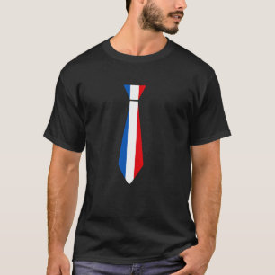 France Flag Tie Cute Funny French Boys Toddlers T-Shirt