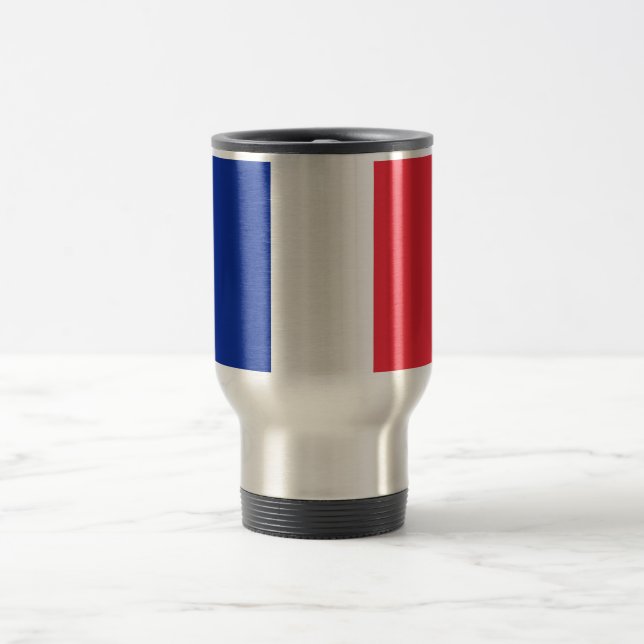 France Flag Travel Mug (Center)