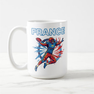 France Football Dynamic Quarterback Patriotic Art Coffee Mug