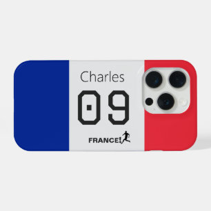France Football Personalized Team Colours Athlete iPhone 15 Pro Case