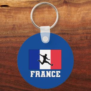 France Football Soccer National Team Keychain