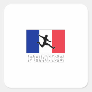 France Football Soccer National Team Square Sticker