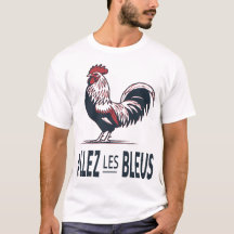 France Football T-Shirt | Allez Les Bleus Rooster 