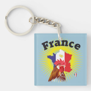 France France Francia Key Keychain