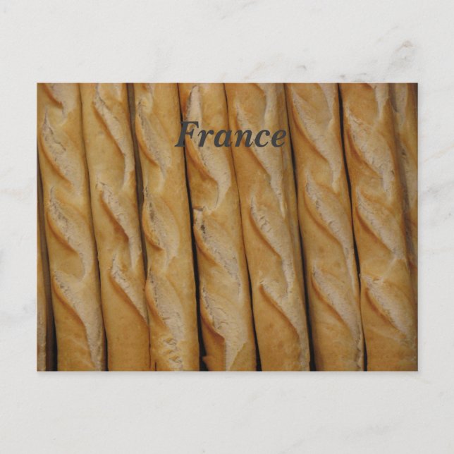 France - French Bread Postcard (Front)