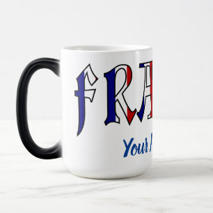 France French Flag Colours Personalized Morphing o Magic Mug