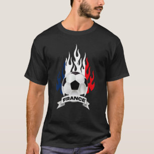 France French Flag Football Soccer Ball  Player So T-Shirt