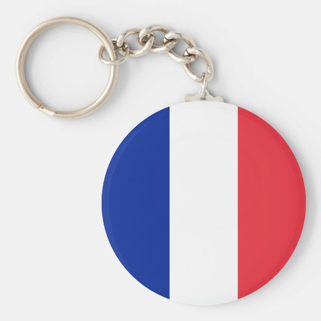 France (French) Flag Keychain (Front)