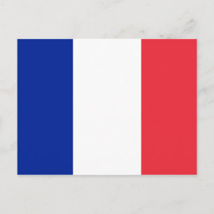 France (French) Flag Postcard