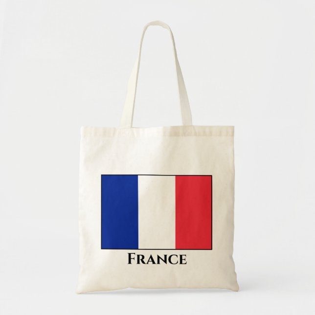 France (French) Flag Tote Bag (Front)