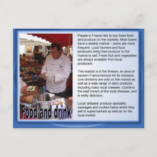 France, French food Postcard