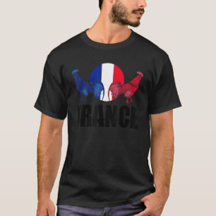 France French France Flag National Animal Silhouet T-Shirt