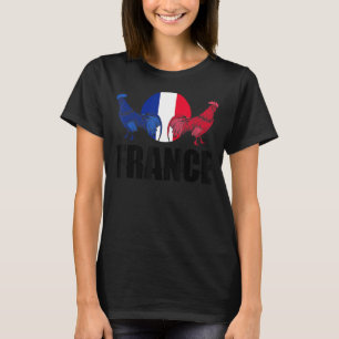 France French France Flag National Animal Silhouet T-Shirt