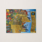 France, French vintage Medieval Carcassonne Jigsaw Puzzle (Horizontal)