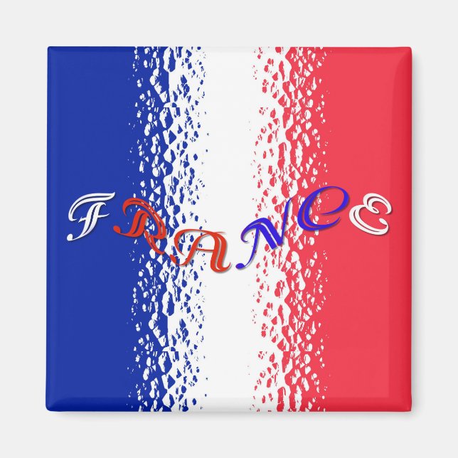 France Fridge Magnet (Front)