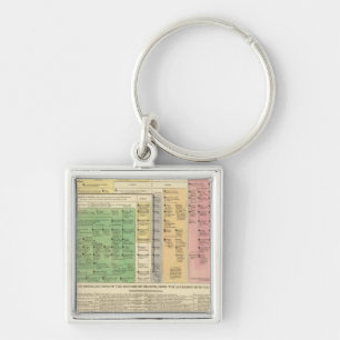 France from 987 to 1589 keychain