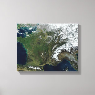 France from space canvas print
