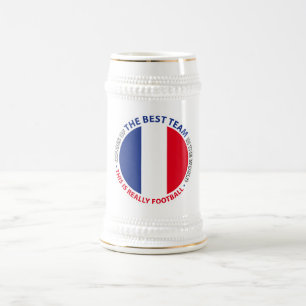 France Germany Art Shield Beer Stein