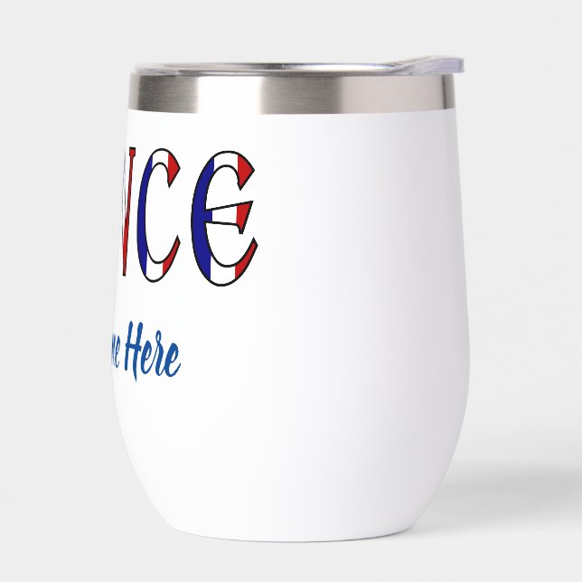 France in French Flag Colours Personalized  (Left)